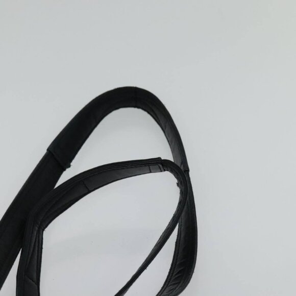 Christian Dior Canage Shoulder Bag Leather Black Gold Auth hk2058 - Picture 9 of 15